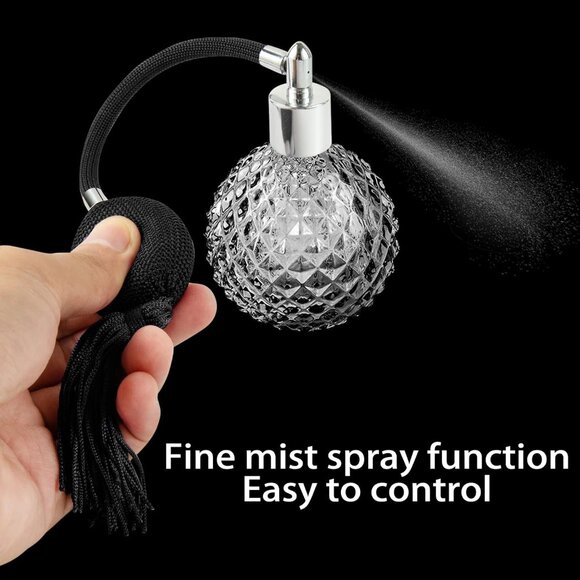 Vintage Perfume Spray 100ml Vintage Refillable Perfume Bottle With Long Tassel - Picture 3 of 5